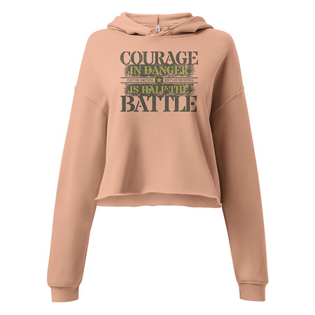 [ID: 317-G281] Brave Soldier Women's Cropped Hoodie