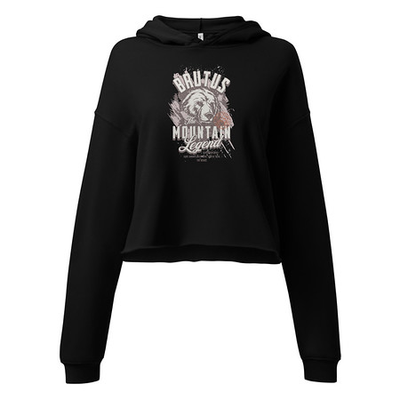 [ID: 317-G292] Brutus Mountain Legend Women's Cropped Hoodie