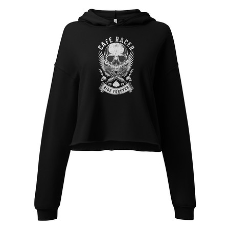 [ID: 317-G305] CAFE RACER Women's Cropped Hoodie