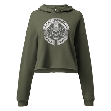 [ID: 317-G306] CAFE RACERS FUNNY Women's Cropped Hoodie