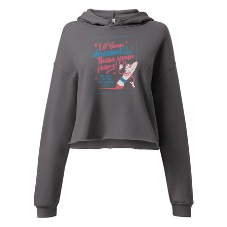 [ID: 317-G320] Calligraphic Soul Women's Cropped Hoodie