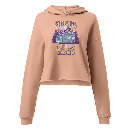 [ID: 317-G327] Camping Vibes Women's Cropped Hoodie