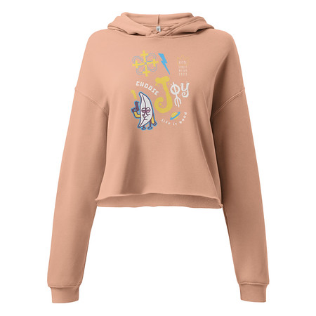 [ID: 317-G373] Choose Joy Women's Cropped Hoodie