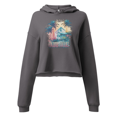 [ID: 317-G391] Coconut Cottage Women's Cropped Hoodie