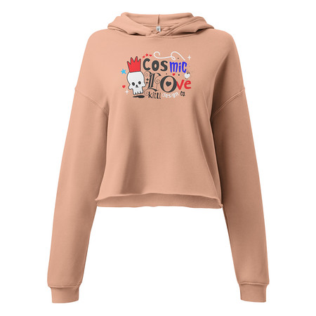 [ID: 317-G424] Cosmic Love Women's Cropped Hoodie