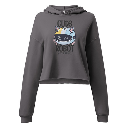 [ID: 317-G451] Cute Cat - AI Women's Cropped Hoodie