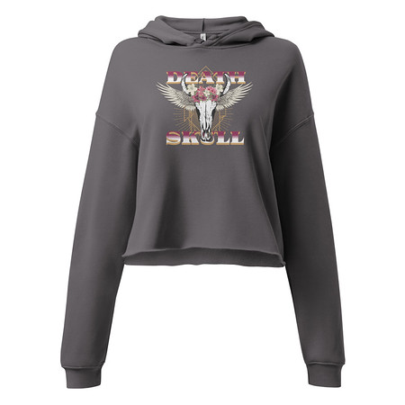 [ID: 317-G474] Deah Skull Women's Cropped Hoodie
