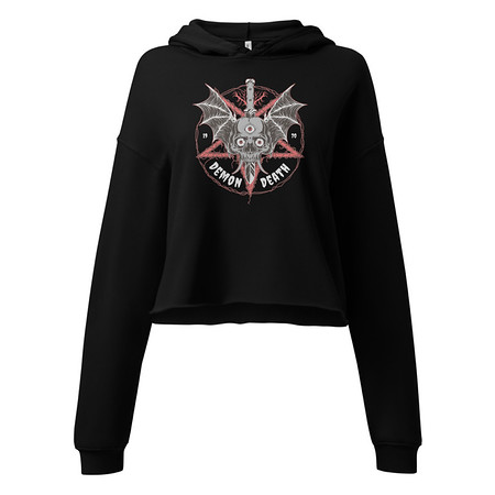 [ID: 317-G486] DEMON DEATH Women's Cropped Hoodie