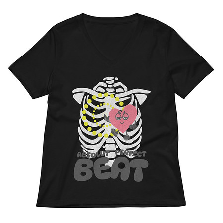 [ID: 782-G19] Absolut Perfect Beat Women's Relaxed V-Neck T-Shirt