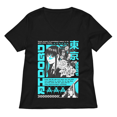 [ID: 782-G35] Aidoru - Japanese Anime Girl Women's Relaxed V-Neck T-Shirt
