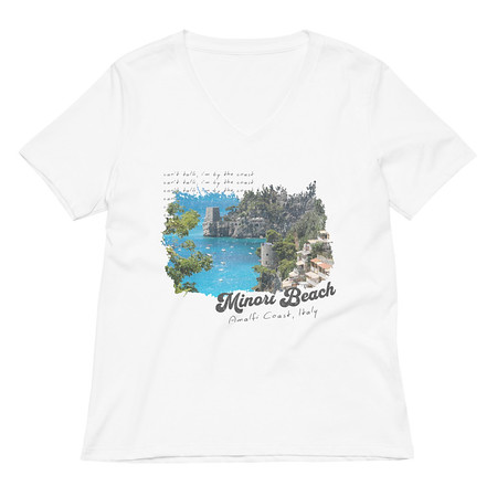 [ID: 782-G57] Amalfi Women's Relaxed V-Neck T-Shirt