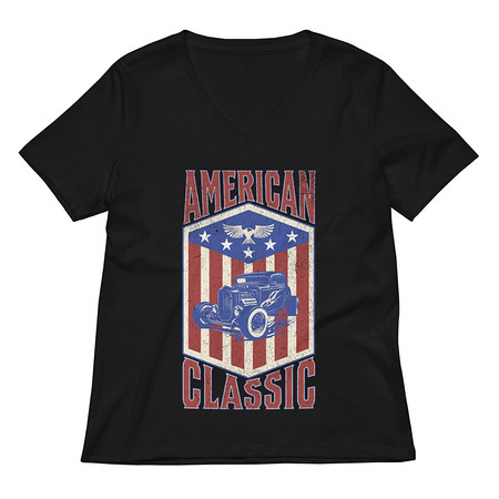 [ID: 782-G66] american classic Women's Relaxed V-Neck T-Shirt