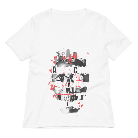 [ID: 782-G79] Anarchy State of Mind Women's Relaxed V-Neck T-Shirt
