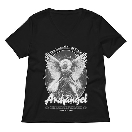 [ID: 782-G99] Archangel Women's Relaxed V-Neck T-Shirt