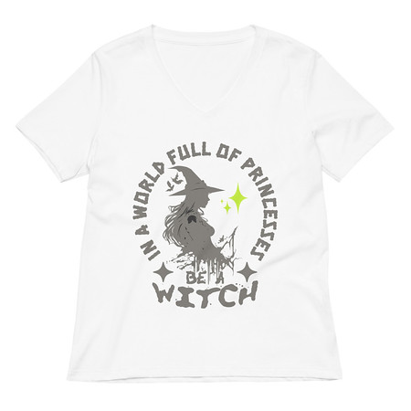 [ID: 782-G153] Be A Witch Women's Relaxed V-Neck T-Shirt