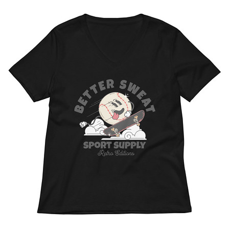 [ID: 782-G195] Better Sweat Sport Supply Women's Relaxed V-Neck T-Shirt