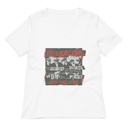 [ID: 782-G274] Bourgeoisie Women's Relaxed V-Neck T-Shirt