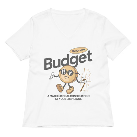 [ID: 782-G294] Budget Women's Relaxed V-Neck T-Shirt