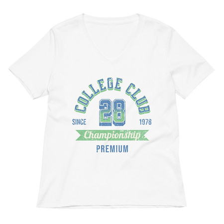 [ID: 782-G352] CC 28 Women's Relaxed V-Neck T-Shirt