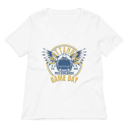 [ID: 782-G361] Chattanooga Mocs Women's Relaxed V-Neck T-Shirt