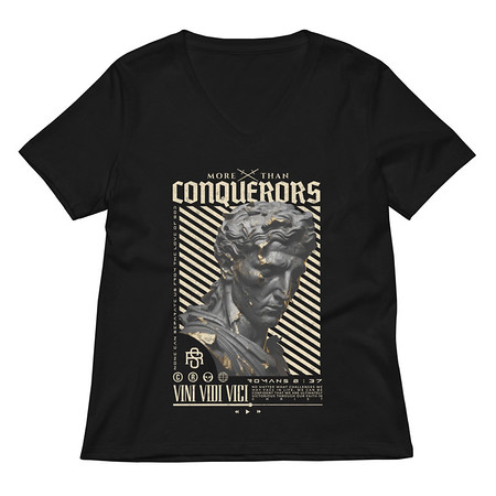 [ID: 782-G413] Conquerors Women's Relaxed V-Neck T-Shirt