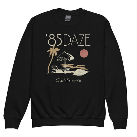[ID: 677-G1] '85 Daze California Youth Crew Neck Sweatshirt