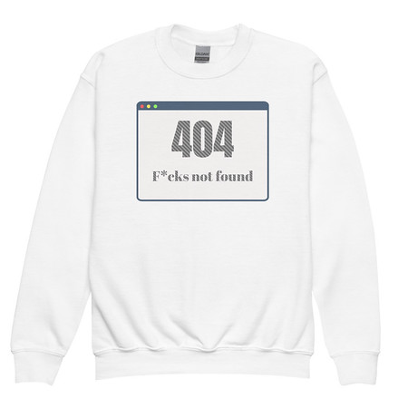 [ID: 677-G7] 404 Youth Crew Neck Sweatshirt