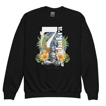 [ID: 677-G12] 7 Chakra Youth Crew Neck Sweatshirt