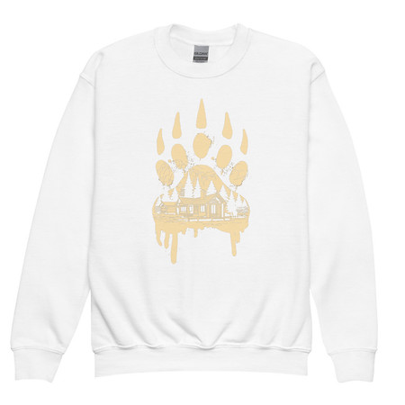 [ID: 677-G14] A Beary Good Home Youth Crew Neck Sweatshirt