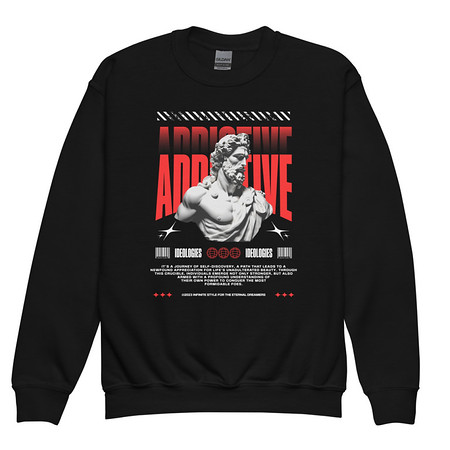 [ID: 677-G22] Addictive Youth Crew Neck Sweatshirt