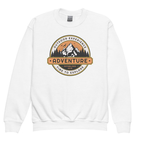 [ID: 677-G26] Adventure - Outdoor Mountain Youth Crew Neck Sweatshirt