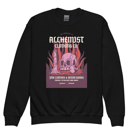 [ID: 677-G37] Alchemist Clothing Co. - Halloween Youth Crew Neck Sweatshirt