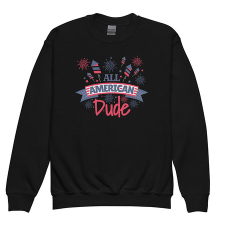 [ID: 677-G42] All American Youth Crew Neck Sweatshirt