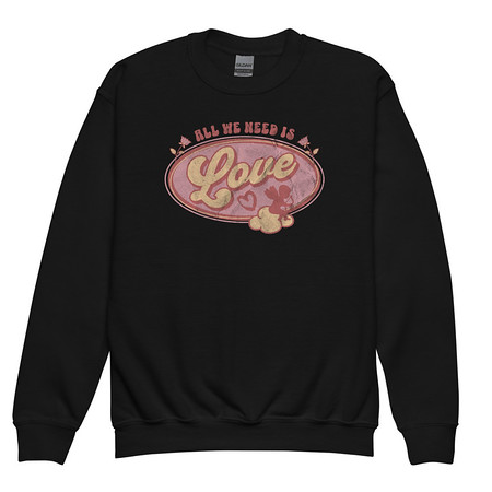 [ID: 677-G48] All We Need Is Love - Cupid Youth Crew Neck Sweatshirt
