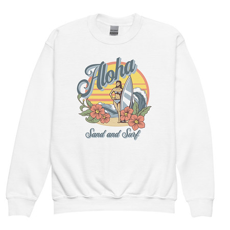 [ID: 677-G53] Aloha Youth Crew Neck Sweatshirt