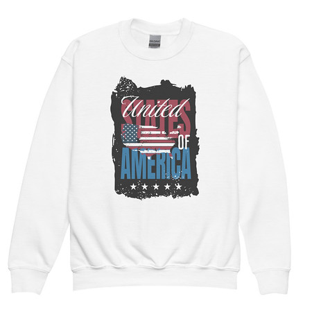 [ID: 677-G59] America (3) Youth Crew Neck Sweatshirt