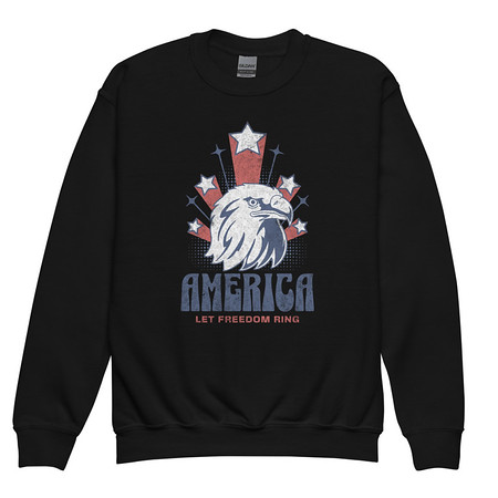 [ID: 677-G63] America Youth Crew Neck Sweatshirt