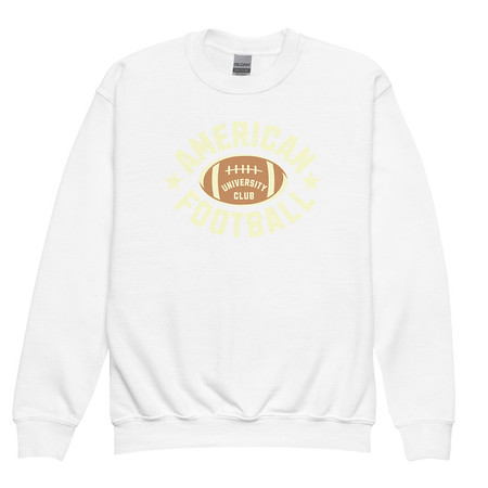 [ID: 677-G69] American Football - Athletic Sports Youth Crew Neck Sweatshirt