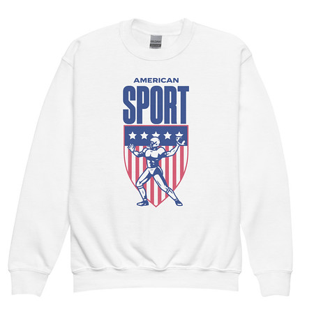 [ID: 677-G71] American Football Sport Youth Crew Neck Sweatshirt