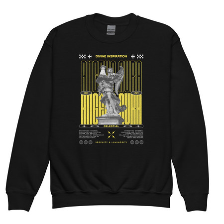[ID: 677-G82] Angelic Aura Streetwear Youth Crew Neck Sweatshirt