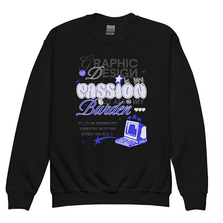 [ID: 677-G92] Anti-design  Youth Crew Neck Sweatshirt