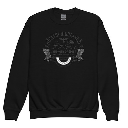 [ID: 677-G98] Arathi Honor Badge - Veteran Youth Crew Neck Sweatshirt