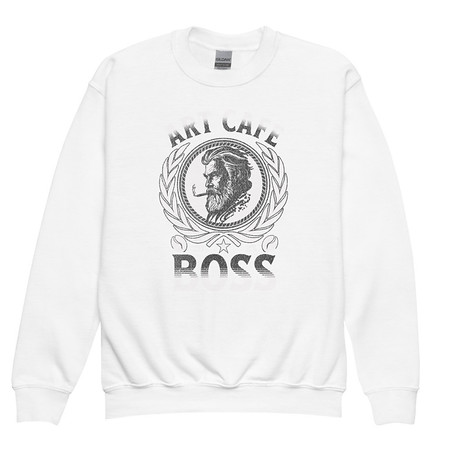 [ID: 677-G101] ART CAFE - BOSS Youth Crew Neck Sweatshirt