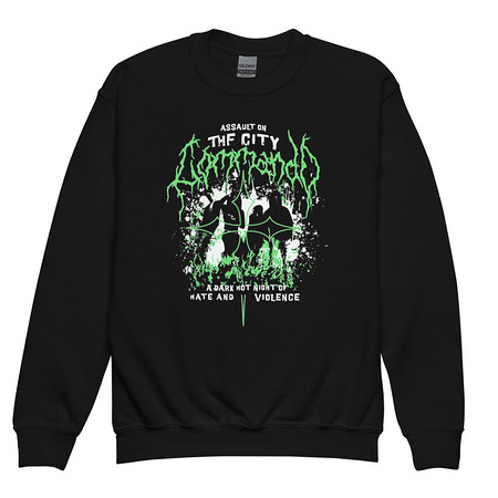[ID: 677-G105] Assault on the City Youth Crew Neck Sweatshirt