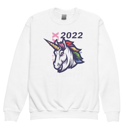 [ID: 677-G128] Bad Unicorn - Horse Youth Crew Neck Sweatshirt
