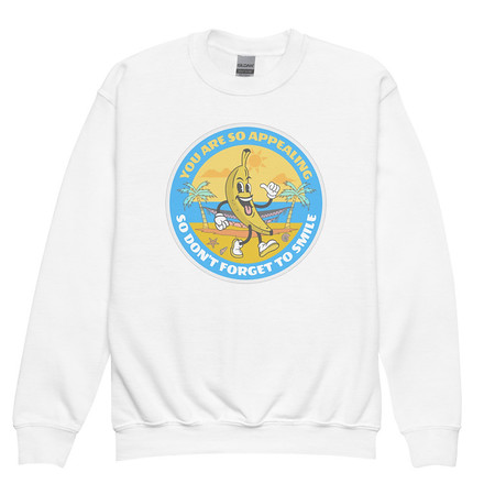 [ID: 677-G135] Banana project _-) Youth Crew Neck Sweatshirt