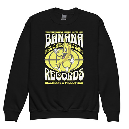 [ID: 677-G136] Banana Records - Comic Character Youth Crew Neck Sweatshirt