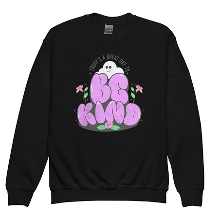 [ID: 677-G156] Be Kind Youth Crew Neck Sweatshirt