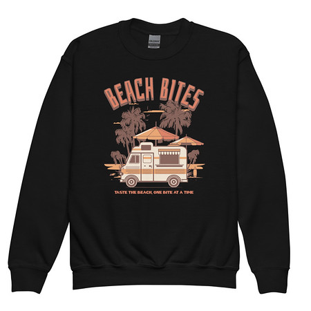 [ID: 677-G162] Beach Bites Youth Crew Neck Sweatshirt