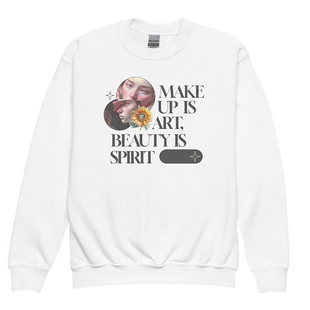 [ID: 677-G174] Beauty is Spirit Youth Crew Neck Sweatshirt